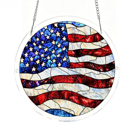 Window Decoration Puzzle Acrylic Suncatcher Colorful Hanging