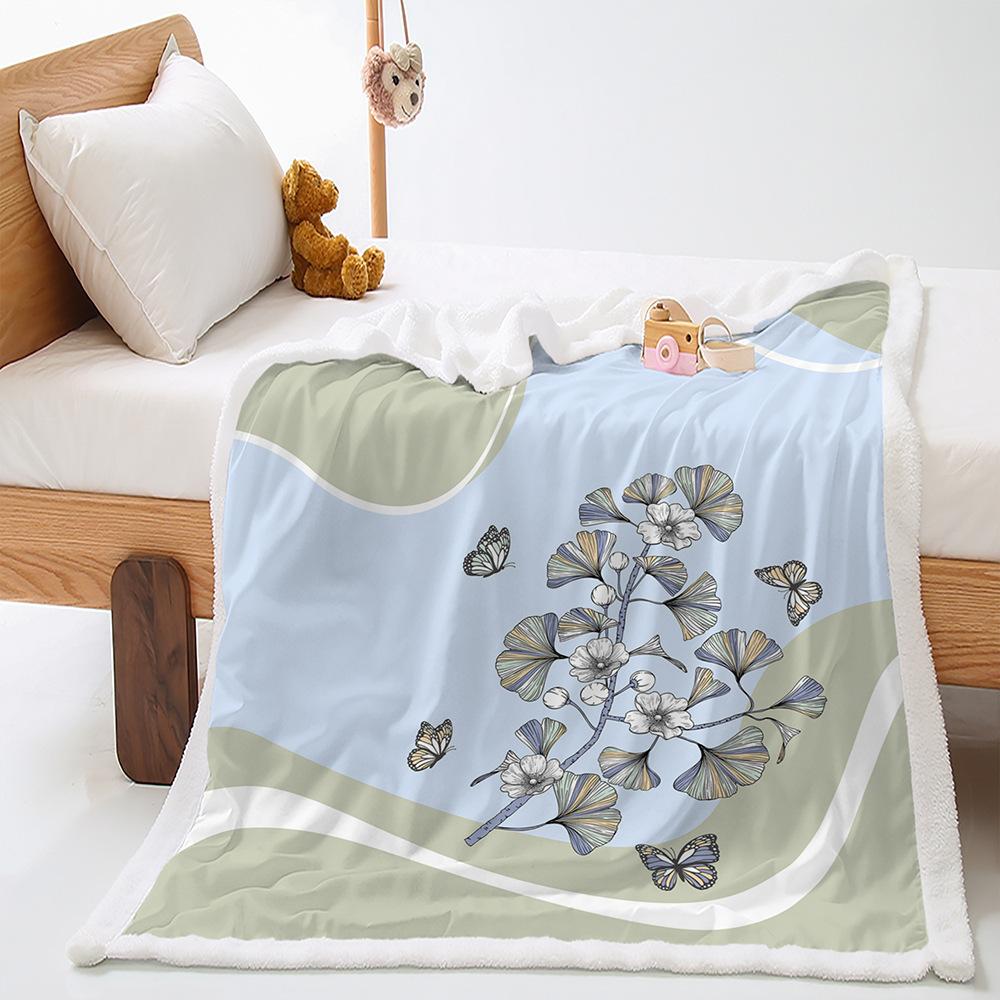 Blanket Flower European Vintage Blanket Lamb Fleece Crystal Fleece Blanket Blanket Universal In All Seasons