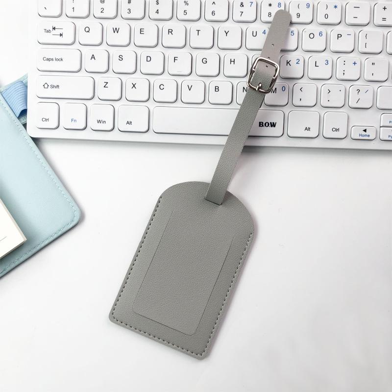 Creative Multi-Color Airplane Boarding Pass Luggage Tag - PU Leather
