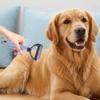Pet Dematting Comb Dog Deshedding Tool Undercoat Rake with Stainless Steel Blades Non-Slip Handle Grooming Comb for Dogs Cats