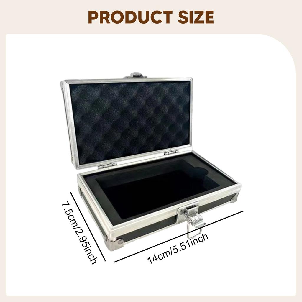 Baseball Card Display Case Portable Showcase Lockable Protect Trading Card Case for Sports Cards Grading Card Collectors PSA