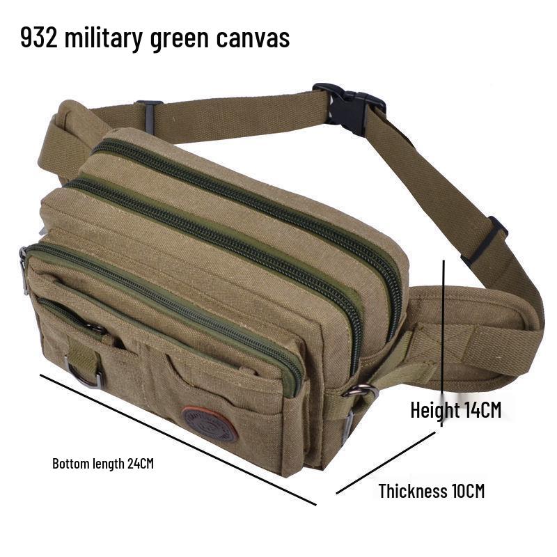 

Чоловіча поясна сумка та гаманець великої місткості в корейському стилі з полотна