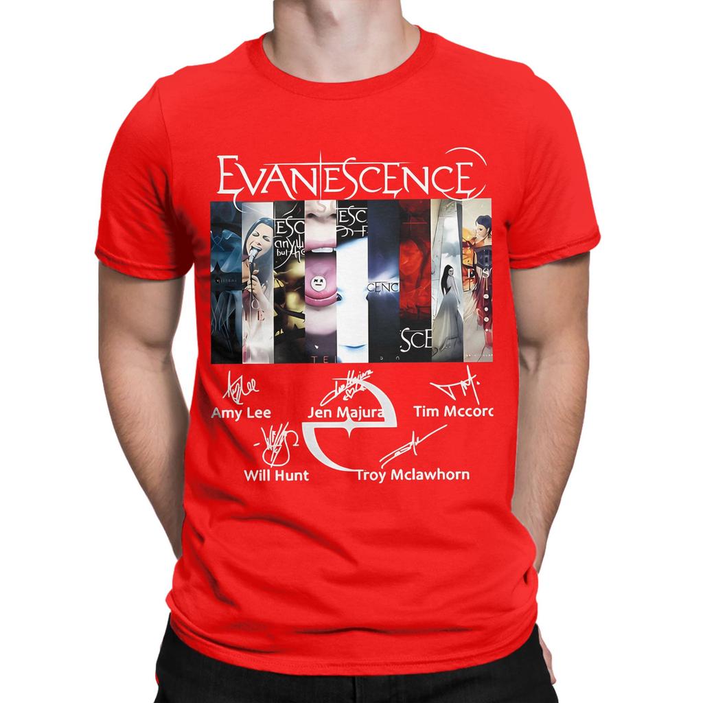 Evanescence Signature Funny 100 Cotton Tshirt Amy Lee Evanescence Tops Tees For Unisex