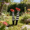 Witch Leg Flower Pot Set Halloween Theme Garden Lawn Planter Holder Resin Craft Outdoor Decoration