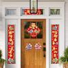 2026 Spring Festival Couplets Set Traditional Chinese Horse Design Red Door Decor for New Year Home Wall Decoration Holiday Gift
