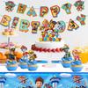29Pcs Cartoon Dog Party Decorations, Cartoon Party Supplies - Dog Party Balloons Background Tablecloth and Dog Happy Birthday Banner Etc.