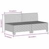 Garden Sofa 2 Seater with Cushions Grey Poly Rattan