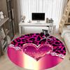 1pc Heartbeat Chair Carpet for Office - Durable, Ideal for Chair Mats, Stylish & Functional Decorative Rug yy260203090