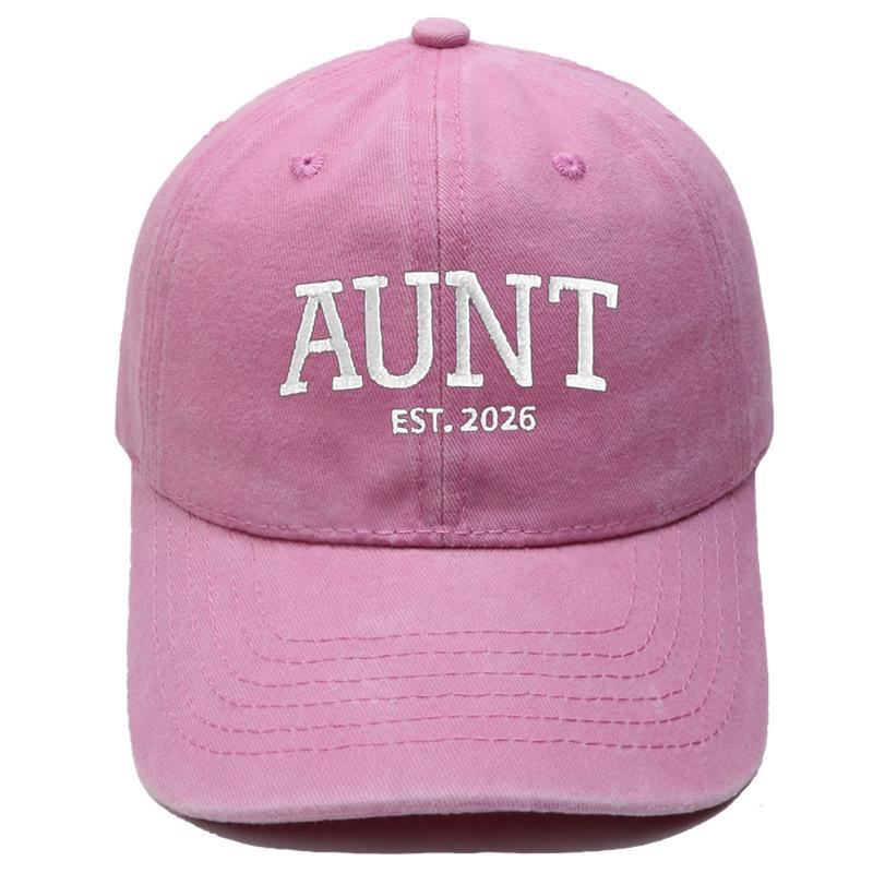 Hot Sale DAD MOM Embroidered Baseball Cap Washed Retro Male and Female Couples Casual Versatile Hat