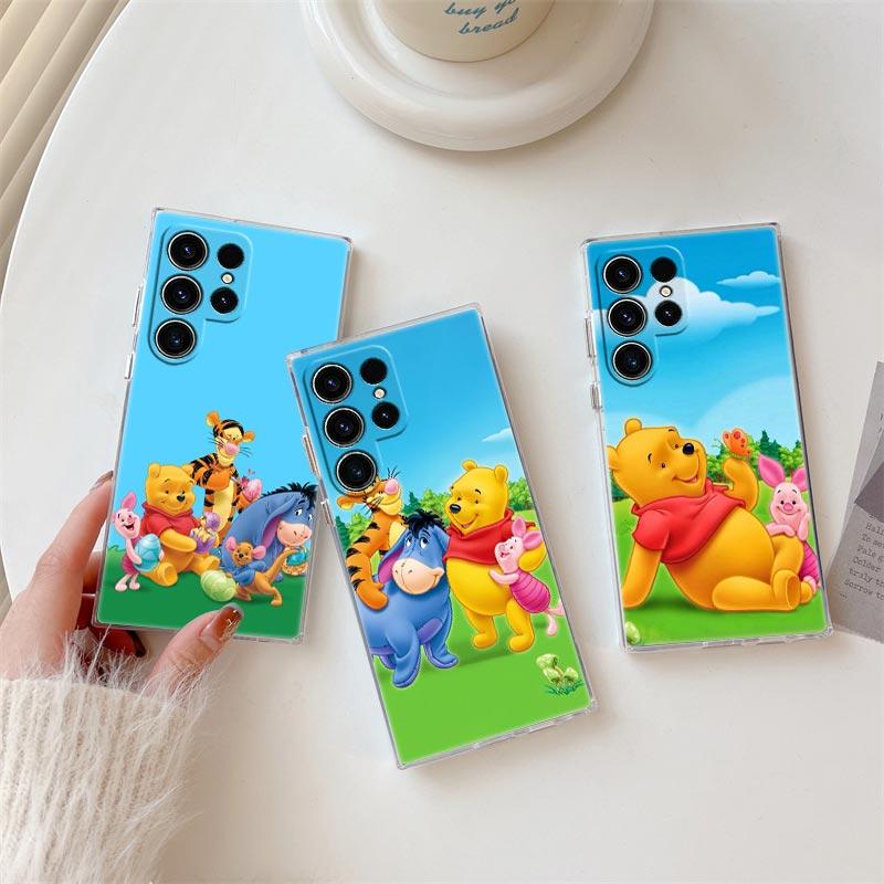 Winnie Pooh Tigger Eeyore Piglet Nature Transparent Case For Samsung Galaxy S26 S25 Ultra S24 S22 S26 Plus S20 S23 S21 FE Cover