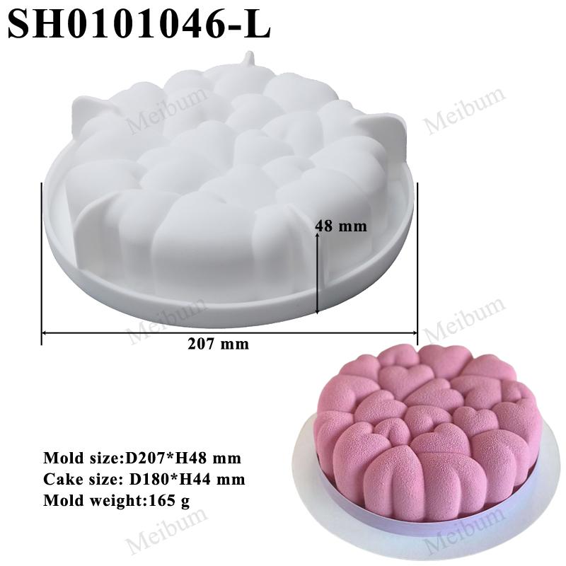 Food Grade Silicone Cake Molds Single Cell Mousse Moulds Dessert Decorating Pan Non Stick Pastry Baking Tools Kitchen Bakeware