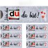 25pcs German Party Gift Bags with "Glad You're Here" Design,High-Quality Felt Long Lasting Packaging for Wedding,Valentine's Day