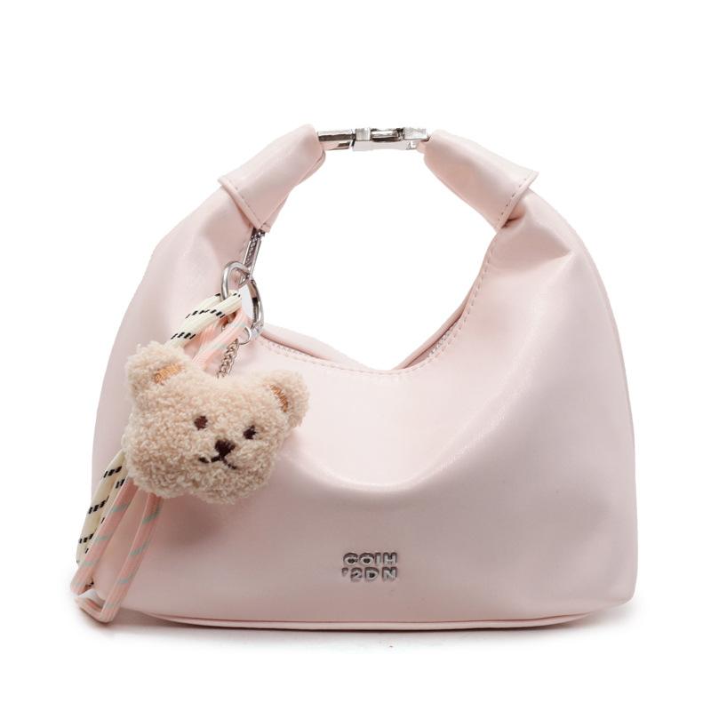 Korean version of fashionable simple high-quality textured wrist dumpling bag niche casual versatile commuter messenger crescent bag women