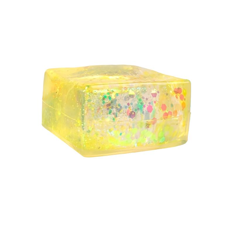 Giocattolo Spremibile Cubo di Maltosio Lucido Tofu Simulato Cubetti di Ghiaccio Antistress Rimbalzo Lento Giocattolo Sensoriale Fidget Decompressione Regali
