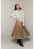 2024 Korean V-Neck 100% Pure Wool Loose Knit Pullover Sweater