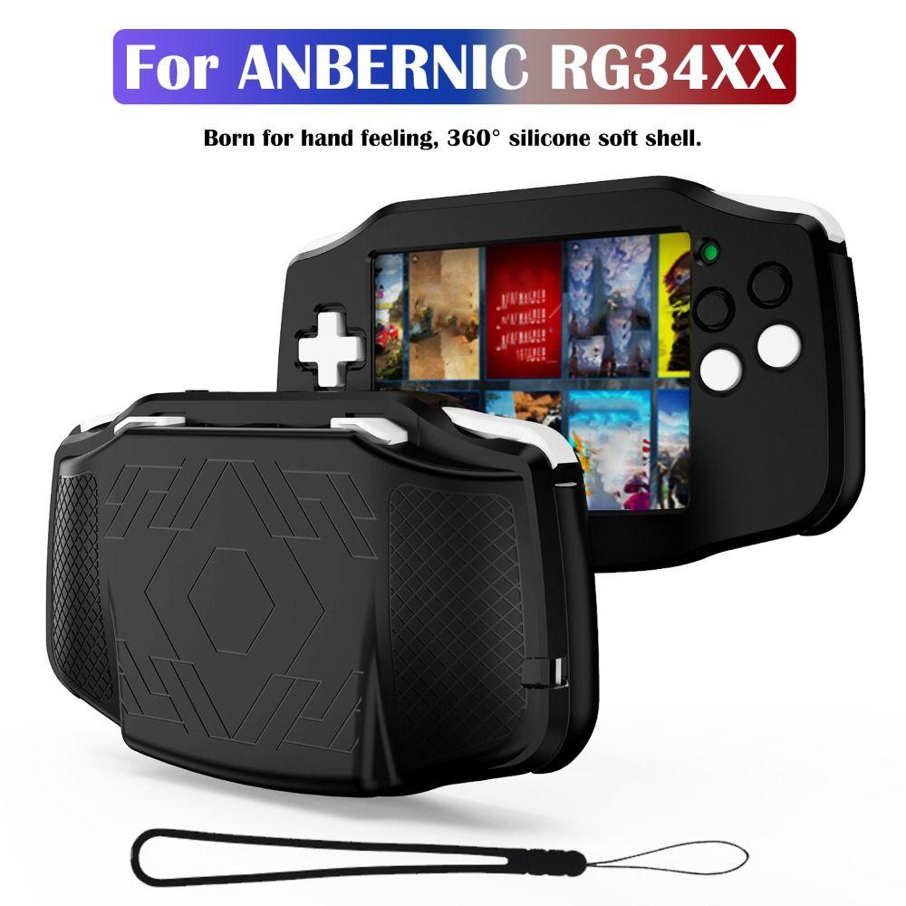 Non-slip Gaming Handhelds Protective Cover Silicone Game Accessories for ANBERNIC RG 34XX