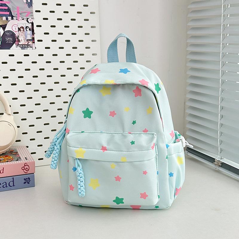 New high-value, fresh and sweet, colored star backpack, high school student large-capacity backpack