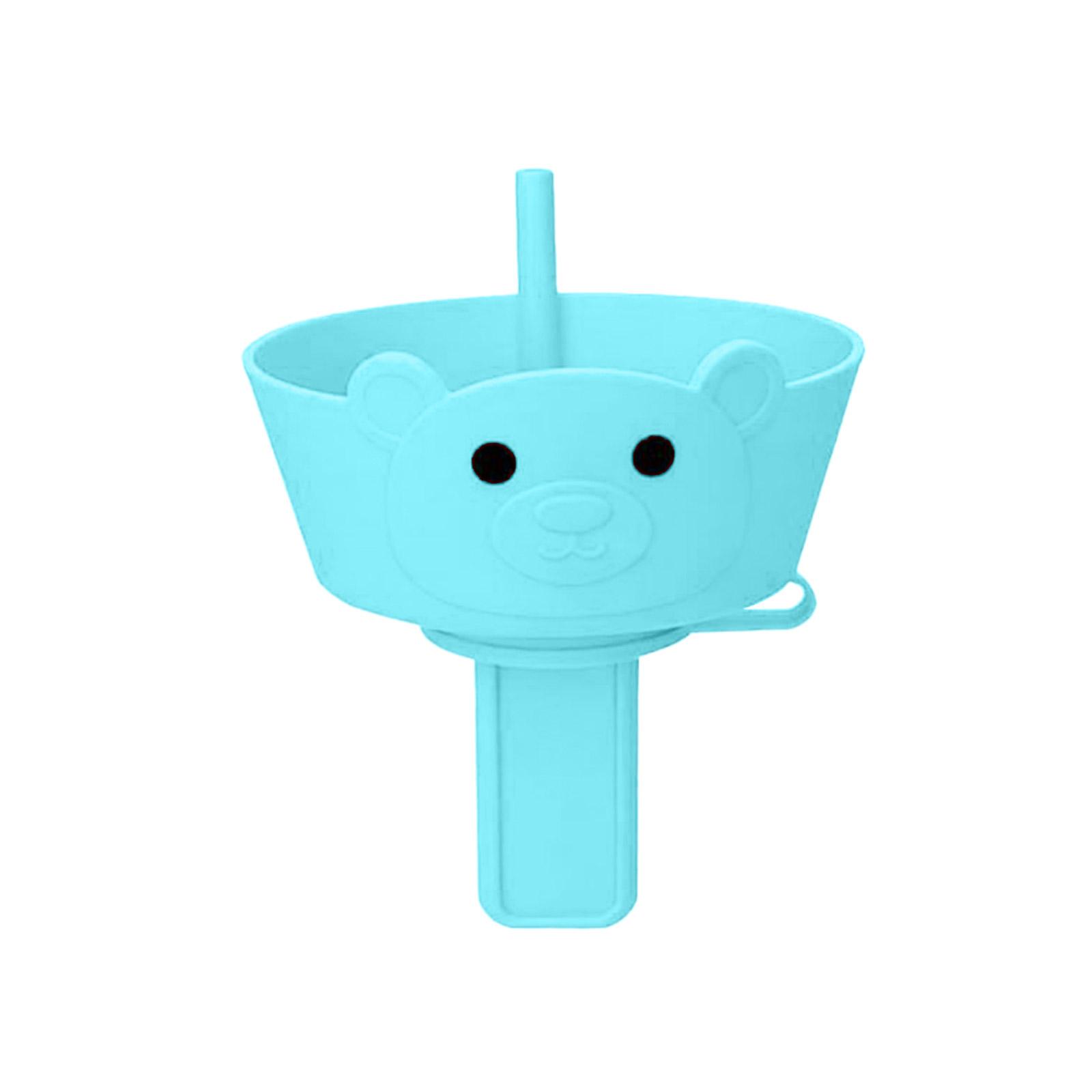 

Silicone Ice Cream Holder and Popsicle Stand Two in One Reusable Drip Catcher for Kids and Adults with Cute Animal Design for Home Use One Size синий