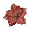 Gold Dust Christmas Flower Christmas Tree Ornament Accessories Christmas Wreath Ornament Christmas Decoration Flower Head False Flower