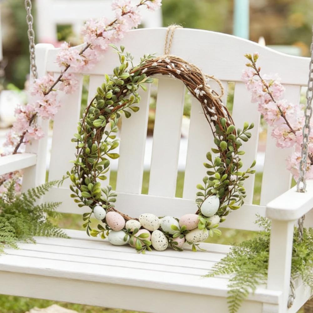 Floral Garland Easter Wreath Door Hanging Door And Wall Friendly Party Centerpiece Option Easter Themed Design
