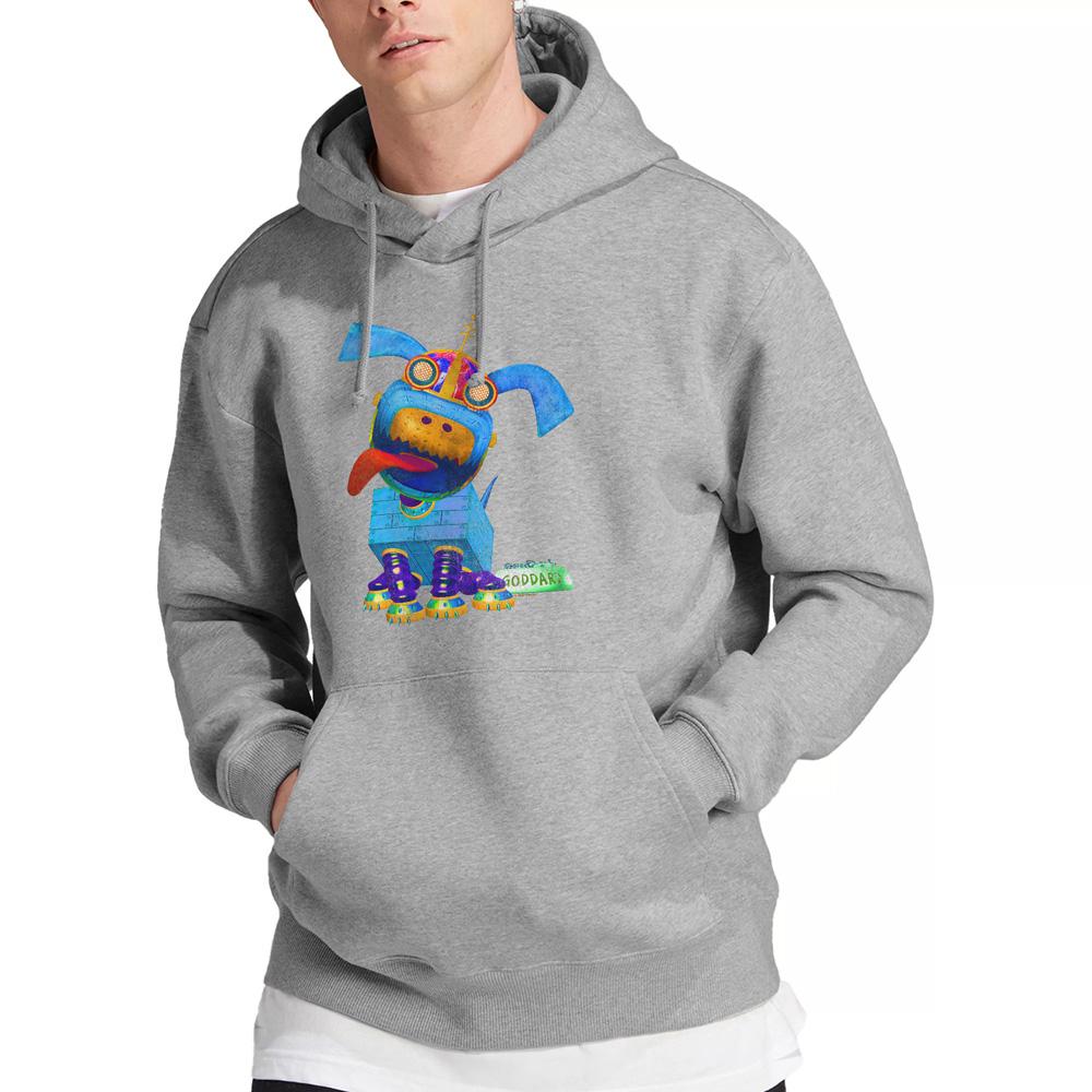 Jimmy Neutron Mens Goddard Neon Hoodie