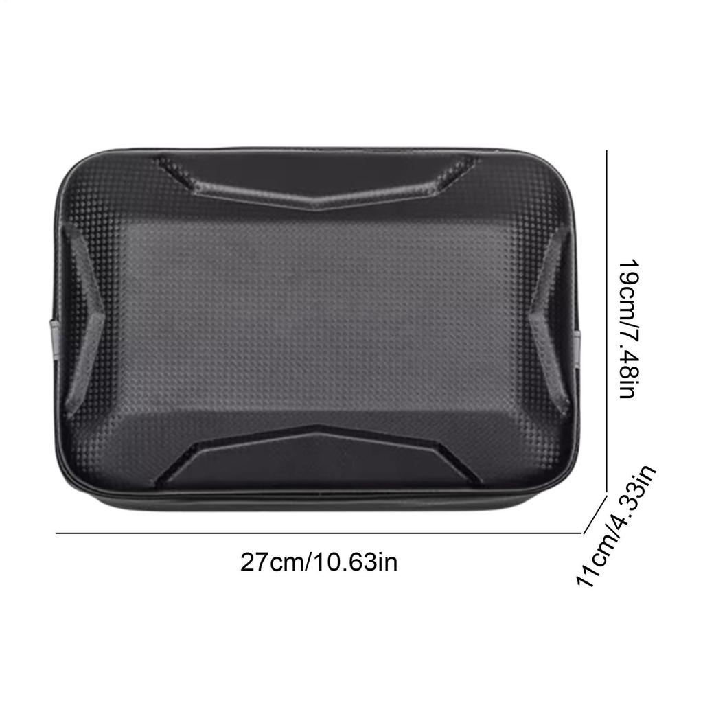 E-Bike Backrest Storage Bag Rear Ebike Backrest Bag With Rain Cover Safety Reflective Hard Shell Electric Vehicle Luggage