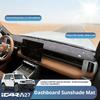 For Chery iCaur V27 ICAR V27 Dashboard Suede Sun‑Shade Mat Heat‑Insulation Anti‑Glare Interior Mod Decor Car Accessories