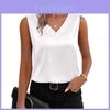 Satin-Camisole-Top mit V-Ausschnitt für das Büro und den Sommer