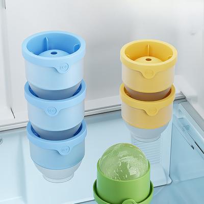 Food-grade Round Quick-freezing Ice Cube Mold Box Household Large Round Ball Silicone Ice Cube Tray