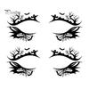 Cosmetic Transfers for Adults 2 Pairs Halloween Eye Tattoo Stickers, Waterproof Temporary Face Decals with Ghostly Decorations Pumpkin Bat Spider Web,