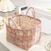 Portable Fabric Storage Basket with Sturdy Handles Foldable Laundry Organizers Fabric Storage Basket for Household Use