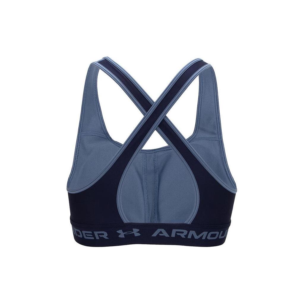 Under Armour Mid-Intensity Training Sports Bra With Logo Print Women Underwear Blue 1362612-470