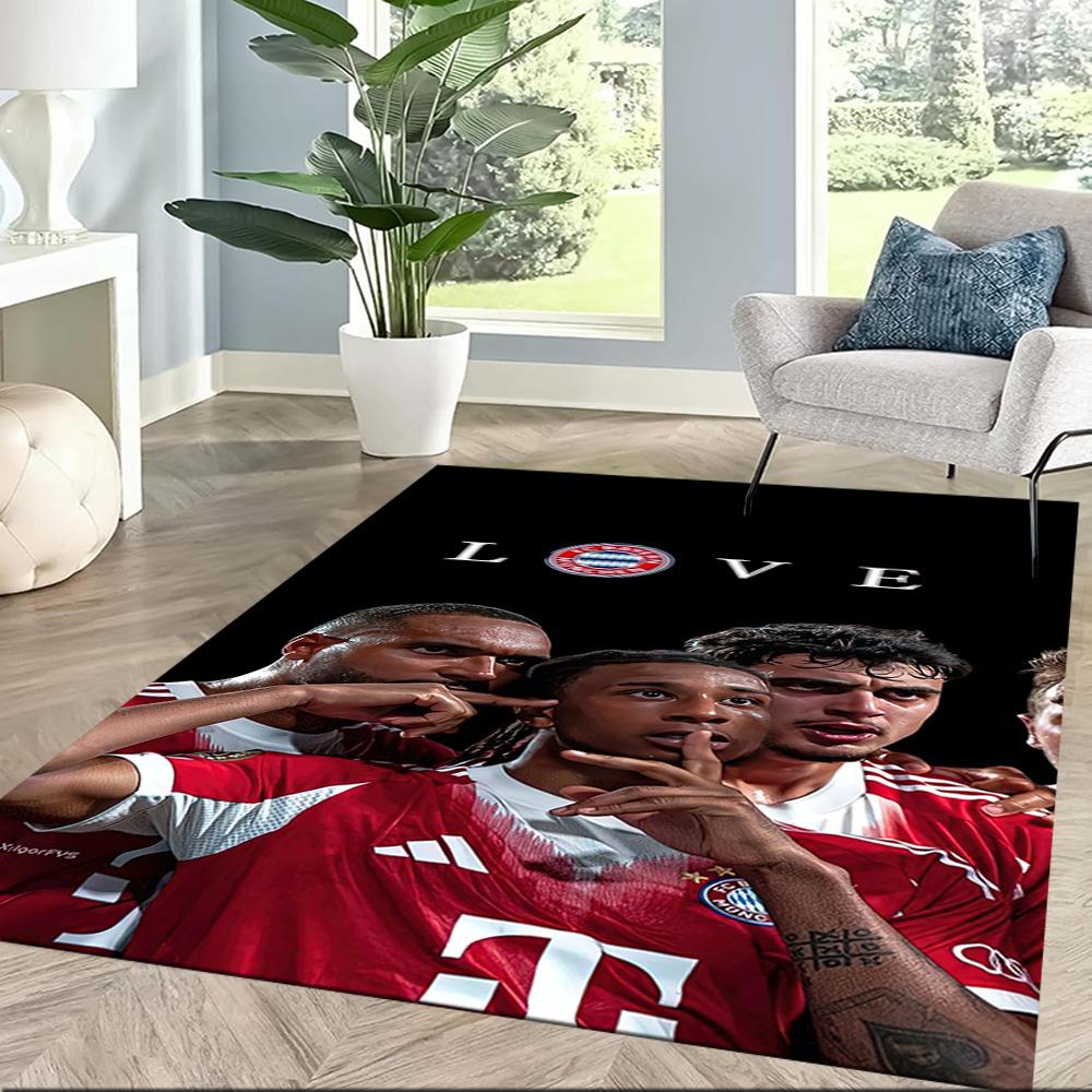 FC Bayern München Fans Quadratische Teppiche sind eine großartige Wahl für Wohnzimmer, Schlafzimmer, Heimdekoration und als Geschenke.