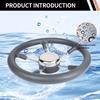 Boat Accessories Marine 13 Inch stainless steel 5 Spoke Destroyer Steering Wheel with Black Foam