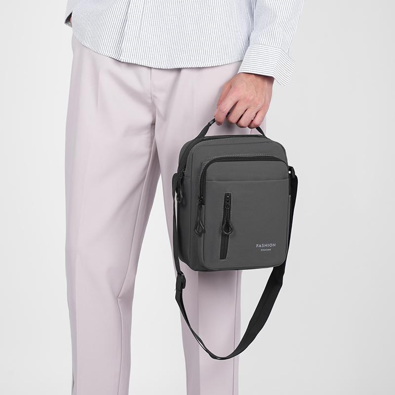 Męska torba typu crossbody, pojedyncza torba na ramię, duża pojemność, torba do przechowywania, modna, wielokieszeniowa, biznesowa torba typu crossbody