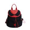 Summer dopamine contrasting color double shoulder back women's bag lightweight household cartoon girl backpack cute schoolbag