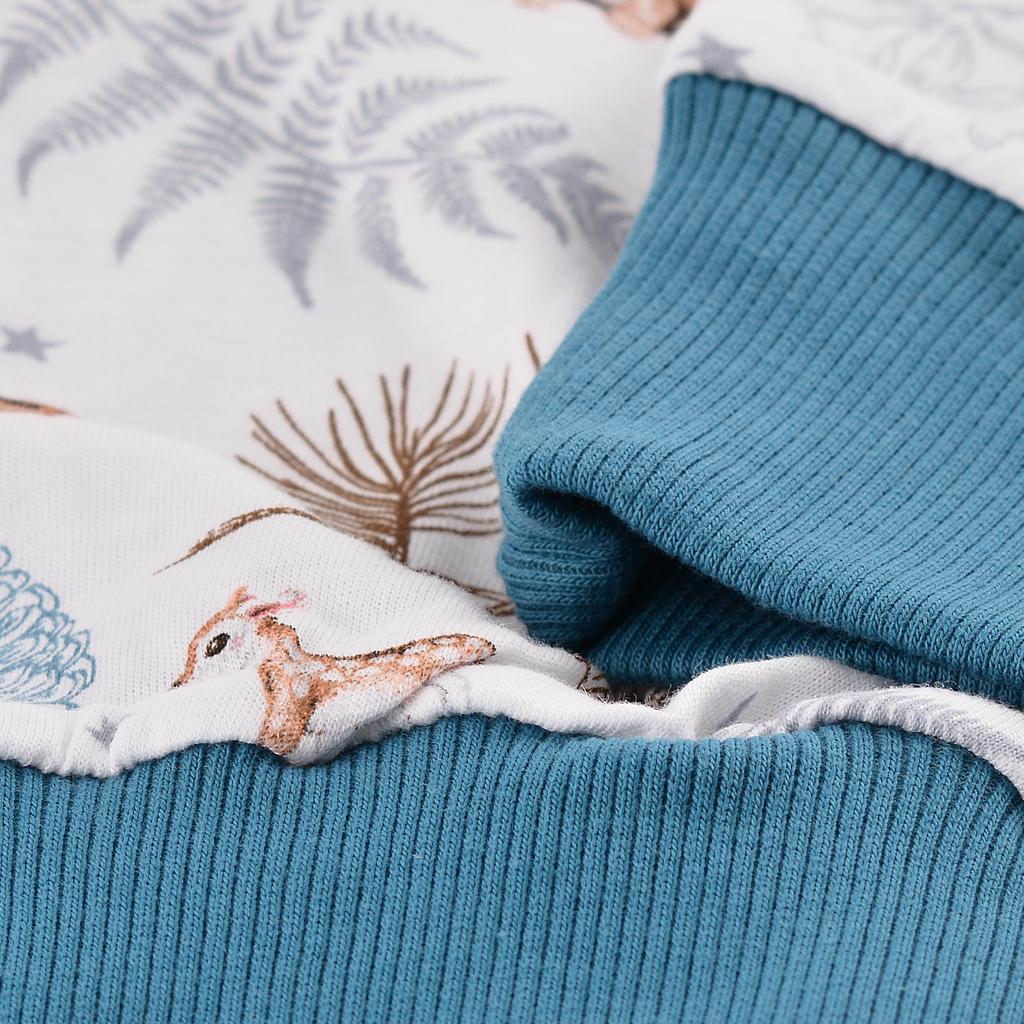 Cornette Piżama Damska Długi Rękaw Spodnie Niebieska Bawełna Rozmiar