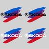 1Pcs PVC Car Body Fender Emblem Trunk Badge Stickers Accessories For Skoda Octavia Fabia Rapid Yeti Superb A5 A7 VRS VII Karoq ulvc23
