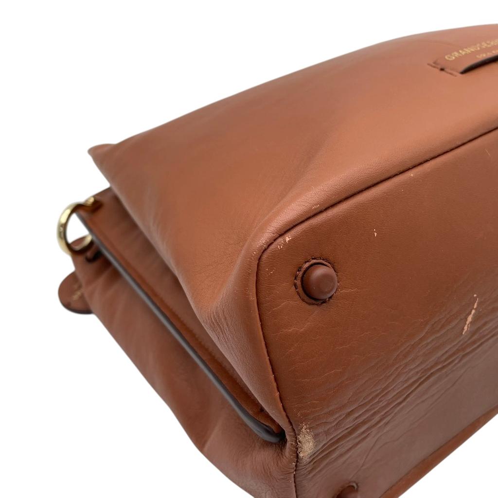 Used COLE HAAN Bucket bag, handbag, shoulder bag Grand Ambition Grand Ambition Small Bucket BagHandbag British Tongue/Brown leather Women