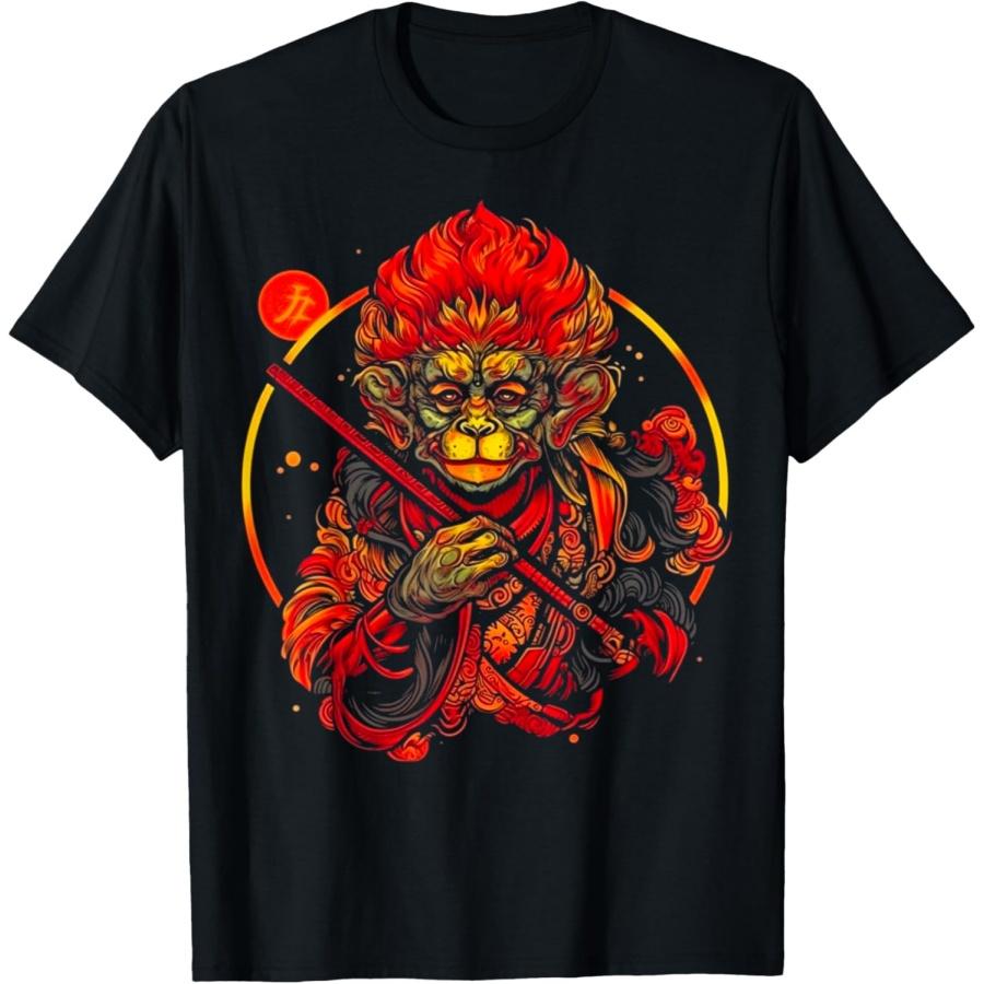 Wukong Chinese Mythology T-Shirt(1) XXXXXL чёрный