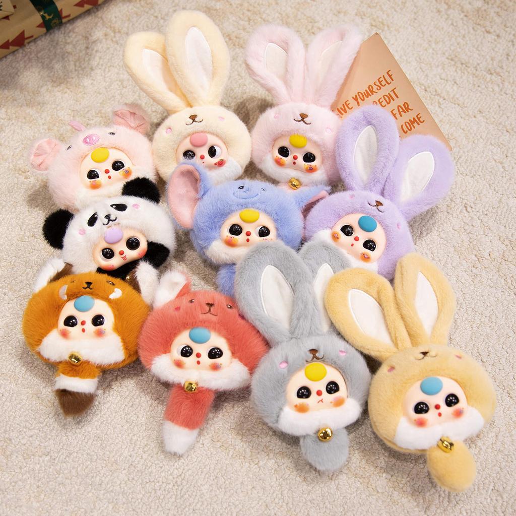Glue Doll Face Small Pendant Plush Toy Doll Cartoon Bag Pendant Keychain Doll