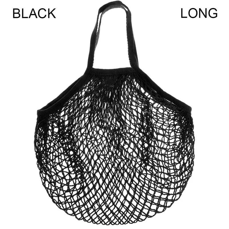 Reusable Cotton Mesh Bag Shopping String Fishnet Net Turtle Bags Storage Handbag Tote Woven Net Tote Environmental Protection