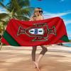 Strandtuch mit Wappen der Portugiesischen Fußballföderation, Schnell trocknend, Pflegeleicht, Geeignet für Fitness und Strandurlaub, Sport-Essential