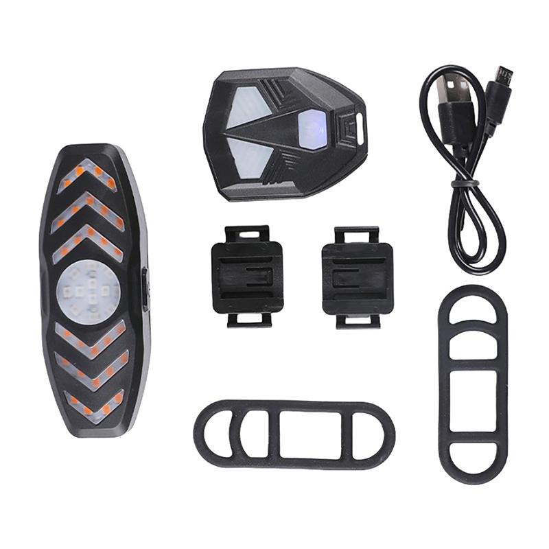 Bike Turn Signal Rear Light Usb Rechargeable Road Bike Light Led Waterproof Wireless Remote Control Cycling Taillight