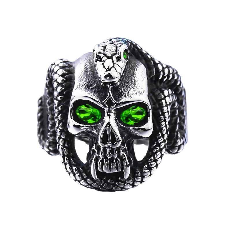 

Skull Ring Eye Opening Adjustable Size Retro Ring one size(US size 6-13)