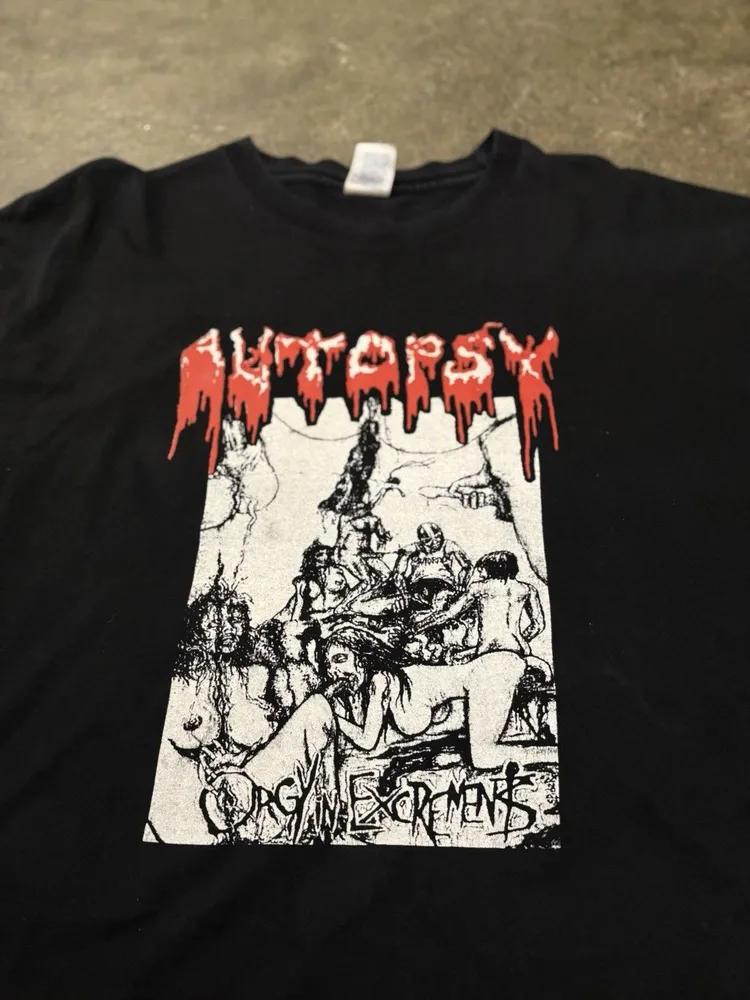 Unisex Short Sleeve Crew Neck Cotton T Shirt Autopsy Metal Band Tee XXXL