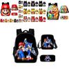 Super Mario Backpack School Bag With Lunch Bag And Pencil Pouch High Capacity Wear Resistant Breathable