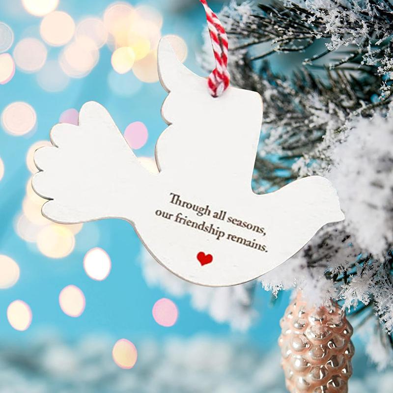 

Дружба Рождественский Орнамент Голубь Конверт Рождественские Украшения Рождественская Елка Деревянное Украшение Дружбы Голубь Мира