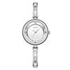 Aroncent Ladies Ultra-Thin Bracelet Watch A-Silver Style A Diamond Pearl Heart Rhinestone Waterproof Analog Quartz Dress Adjustable Fashion Gift