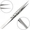 Tweezers Stainless Steel Straight Tip 124-140mm 1pcs